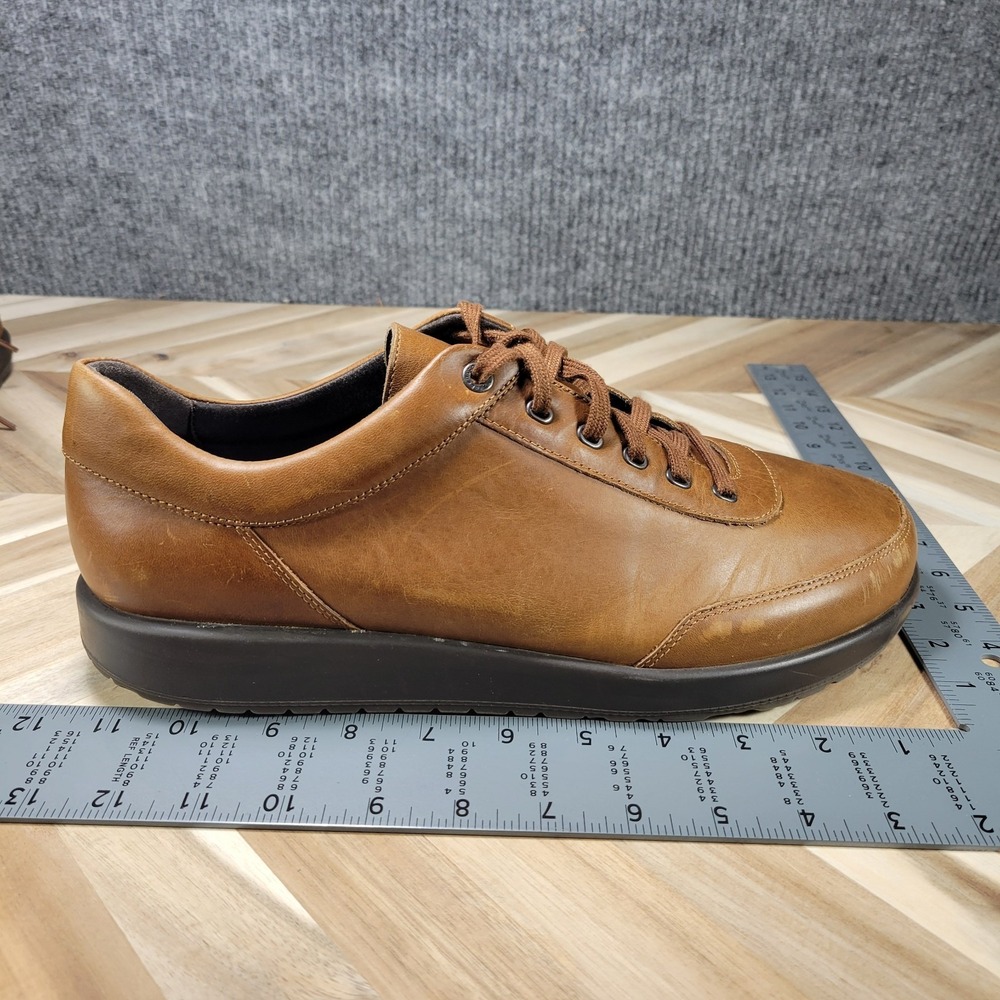 Birkenstock Honnef 365 Cognac Brown Leather Menβ Sneaker Shoes Size 12 EU 46 - Picture 12 of 13
